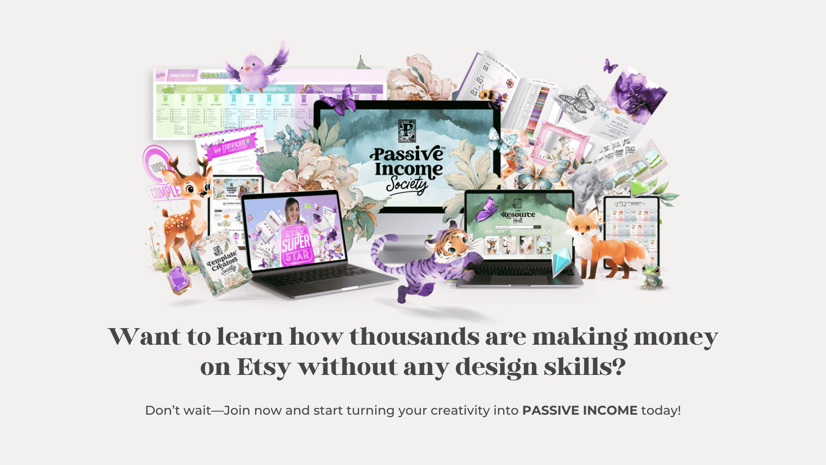 passive income society banner